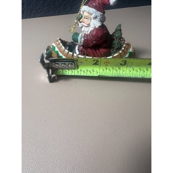Vintage House of Llyod Christmas Around The World Santa In Canoe Figurine Decor - Picture 6 of 6